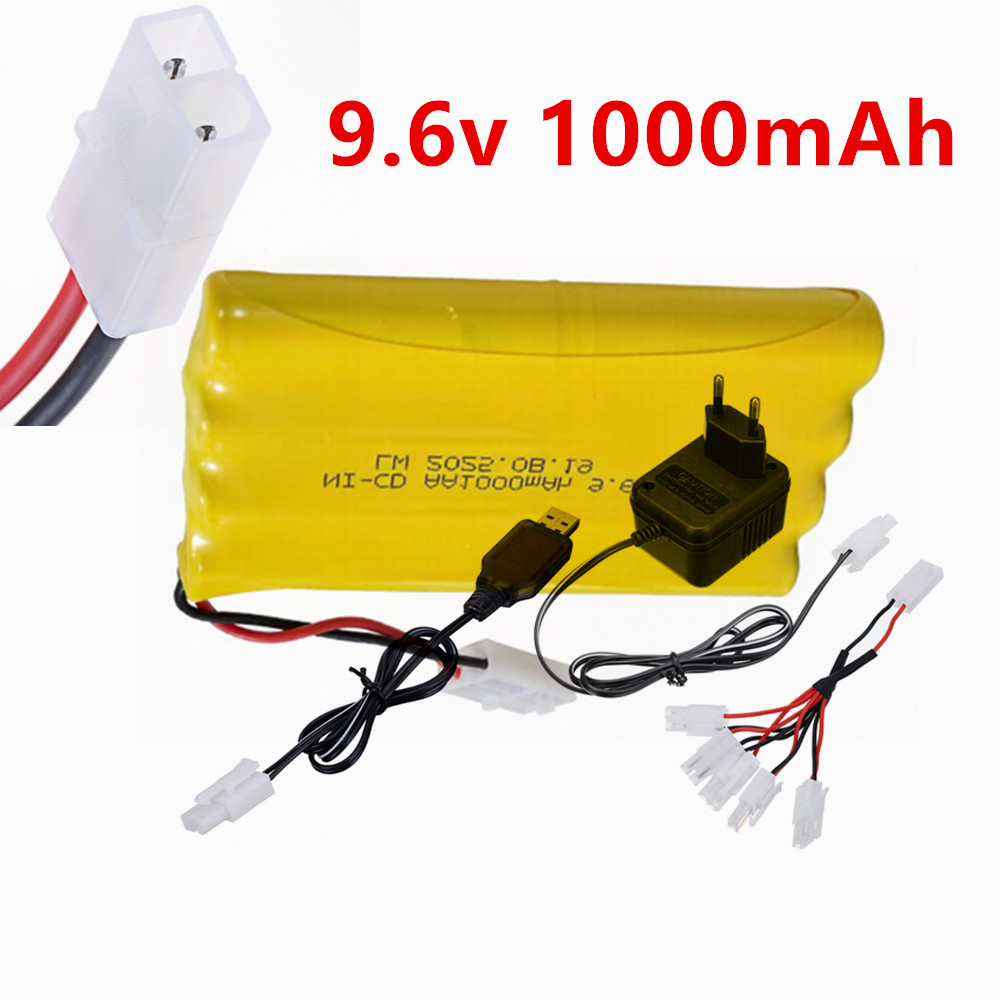 Rc Hobby Model - بطارية قابلة لإعادة الشحن 9.6 فولت