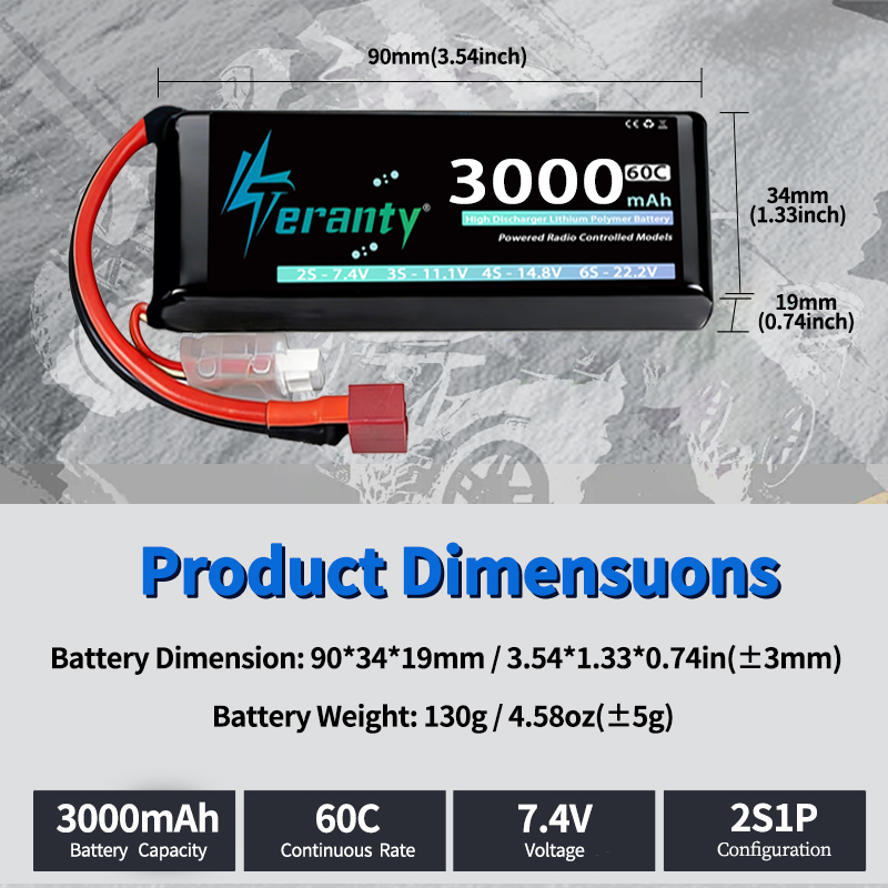 بطارية ليثيوم بوليمر TERANTY 2 - مراجعة Rc Hobby Model وسعره