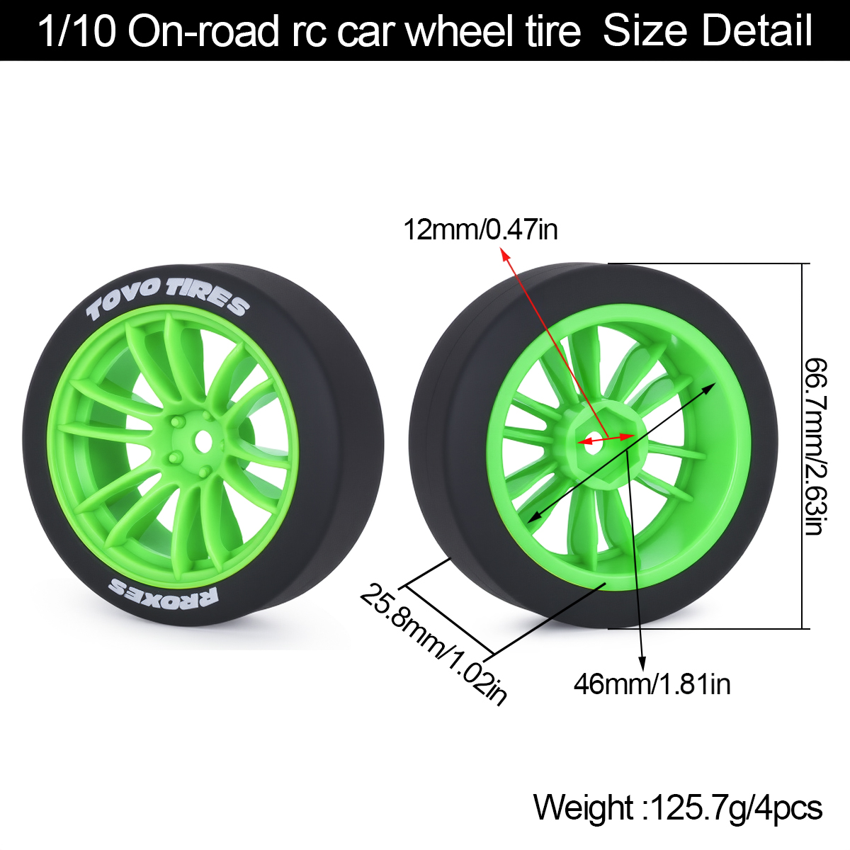 4 قطع إطارات وعجلات درفت صلبة  - مراجعة Rc Hobby Drift Car وسعره