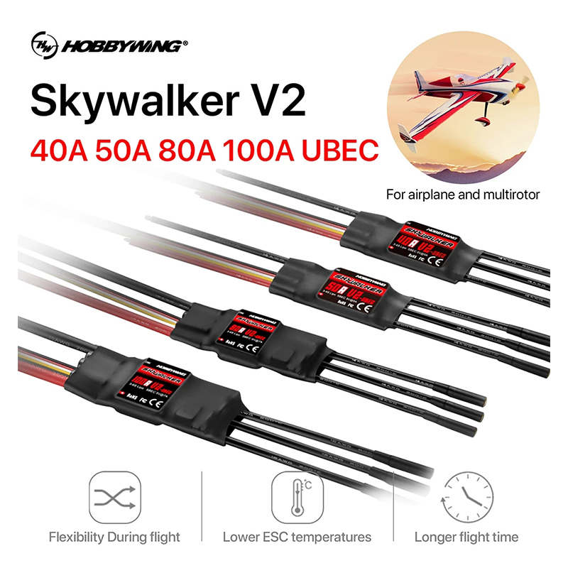 الأصلي Hobbywing SKYWALKER سلس - مراجعة Rc Hobby Grade Plane وسعره