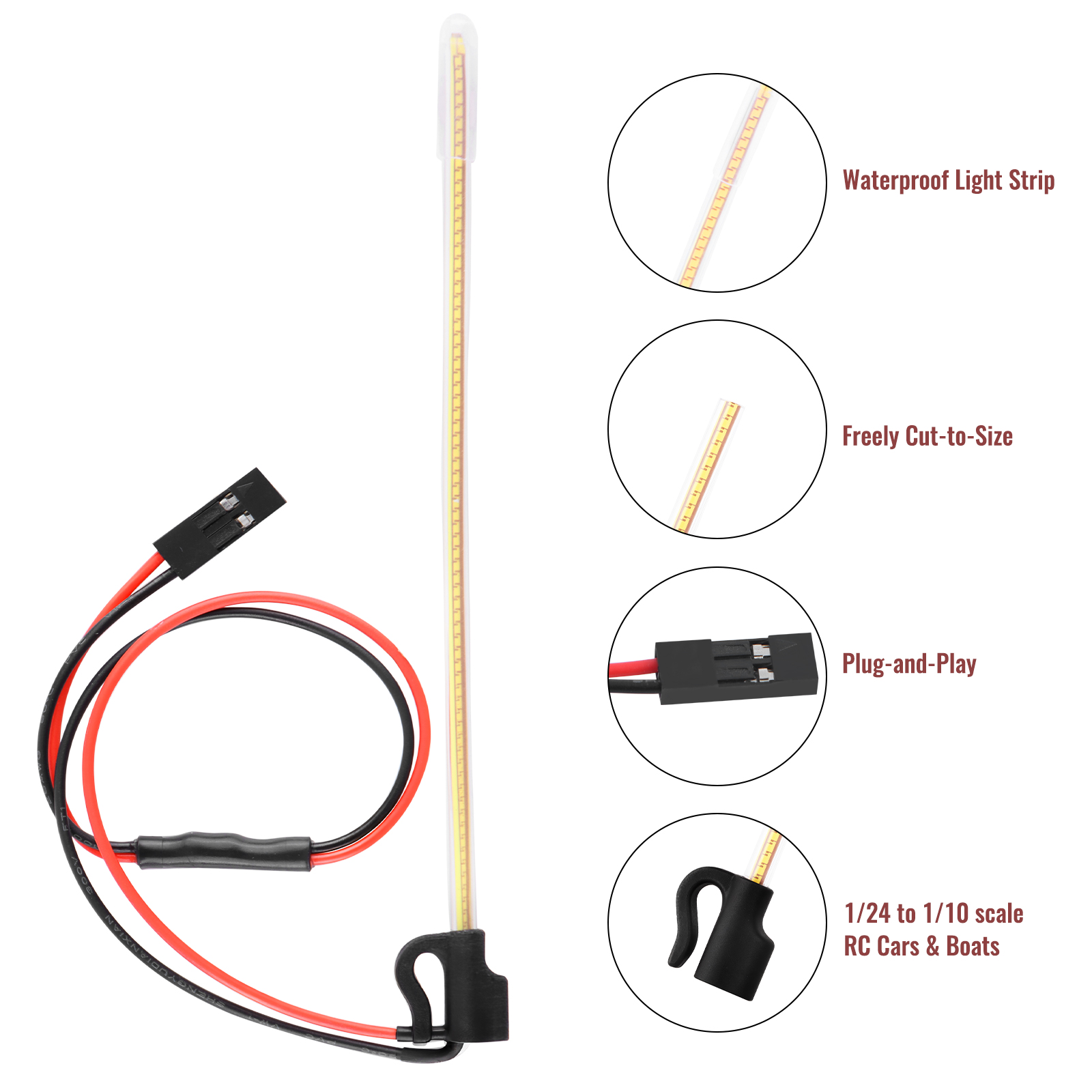 مود راكس 2 قطعة أضواء LED لهوا - مراجعة Rc Hobby France وسعره